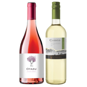 Otazu Rosado Merlot y Ventisquero Clasico Sauvignon Blanc - Dia de la mujer